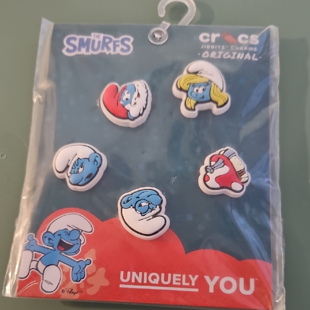 Crocs Jibbitz Smurfs - 5 Pack: NEW IN PACKAGE
